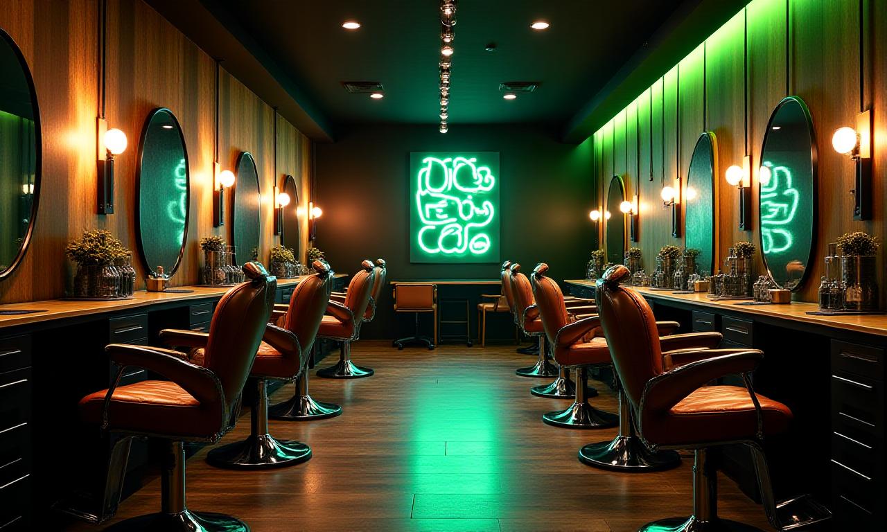 Wnętrze barbershopu ARTECH RYBNIK SP Z O O w Warszawie