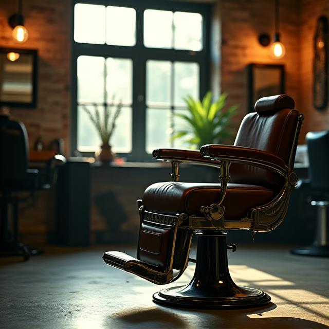 Wnętrze nowoczesnego barbershopu ARTECH RYBNIK SP Z O O w Warszawie